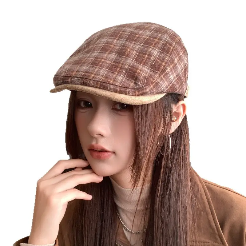Retro Duck Tonge Beret with Forward Cut Woolen Cap - Image 26