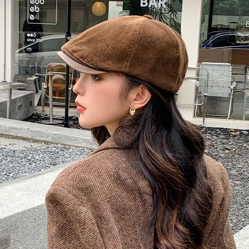 Retro Duck Tonge Beret with Forward Cut Woolen Cap — feature 18