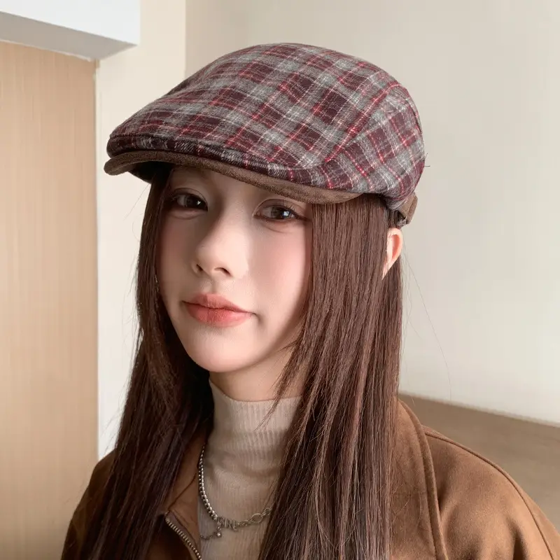 Retro Duck Tonge Beret with Forward Cut Woolen Cap — feature 2