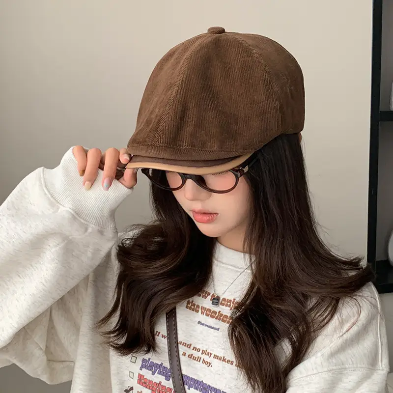 Retro Duck Tonge Beret with Forward Cut Woolen Cap — feature 20
