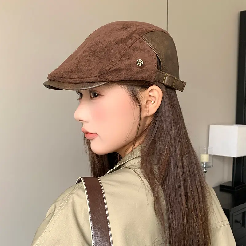 Retro Duck Tonge Beret with Forward Cut Woolen Cap — feature 24