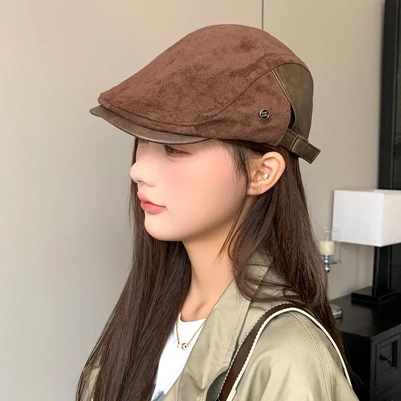 Retro Duck Tonge Beret with Forward Cut Woolen Cap — feature 25