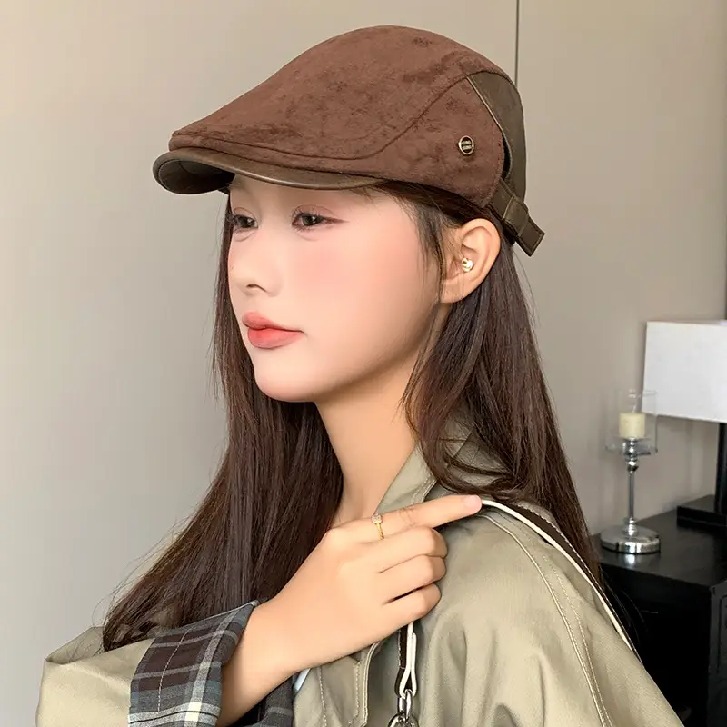 Retro Duck Tonge Beret with Forward Cut Woolen Cap — feature 26