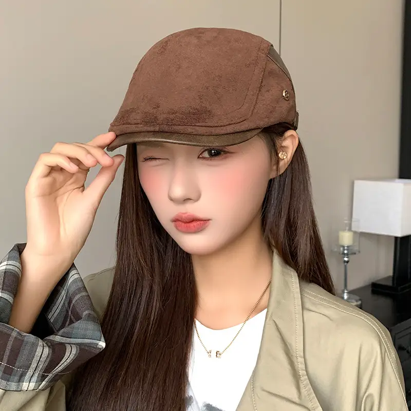 Retro Duck Tonge Beret with Forward Cut Woolen Cap — feature 27