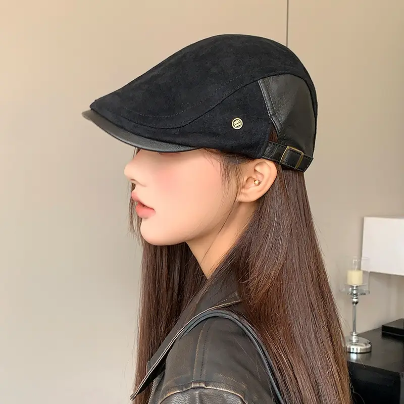 Retro Duck Tonge Beret with Forward Cut Woolen Cap — feature 28