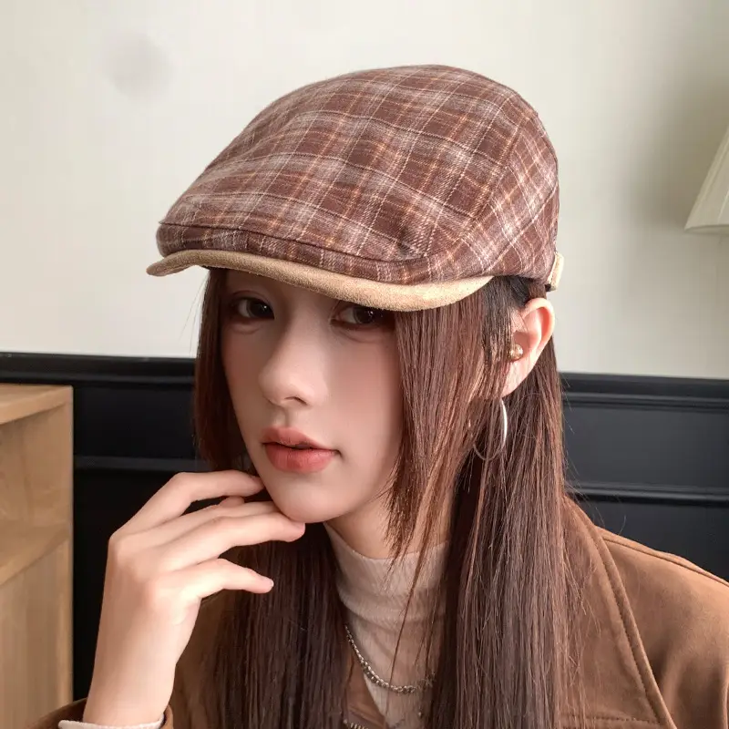Retro Duck Tonge Beret with Forward Cut Woolen Cap — feature 3