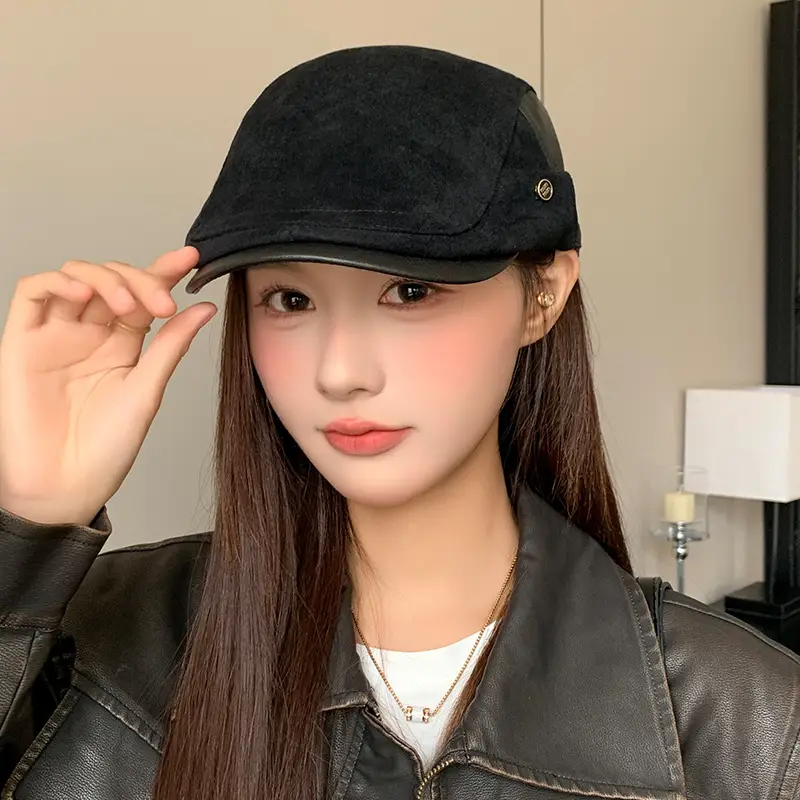 Retro Duck Tonge Beret with Forward Cut Woolen Cap — feature 31