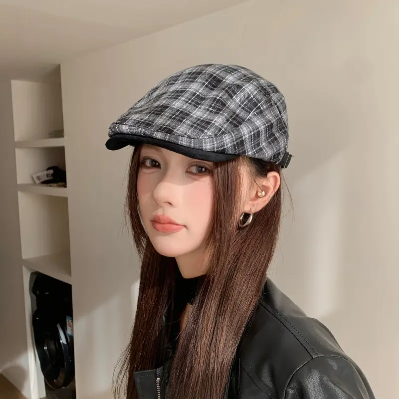 Retro Duck Tonge Beret with Forward Cut Woolen Cap — feature 5