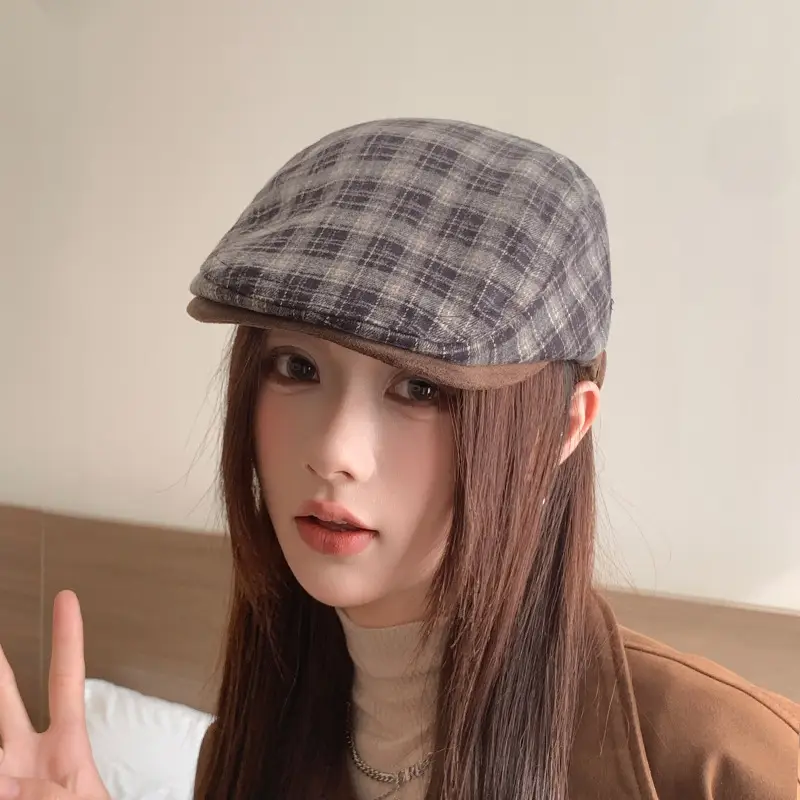 Retro Duck Tonge Beret with Forward Cut Woolen Cap — feature 7