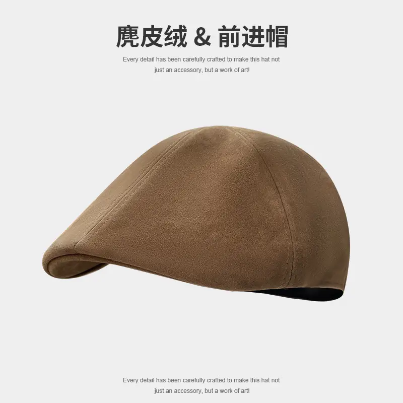 Retro Duck Tonge Beret with Forward Cut Woolen Cap - Image 16