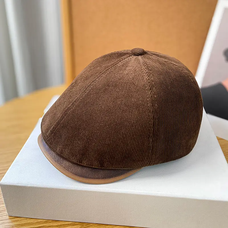 Retro Duck Tonge Beret with Forward Cut Woolen Cap - Image 21