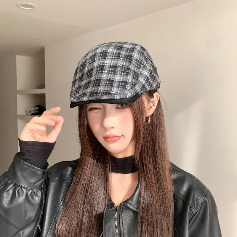 Retro Duck Tonge Beret with Forward Cut Woolen Cap - Image 3