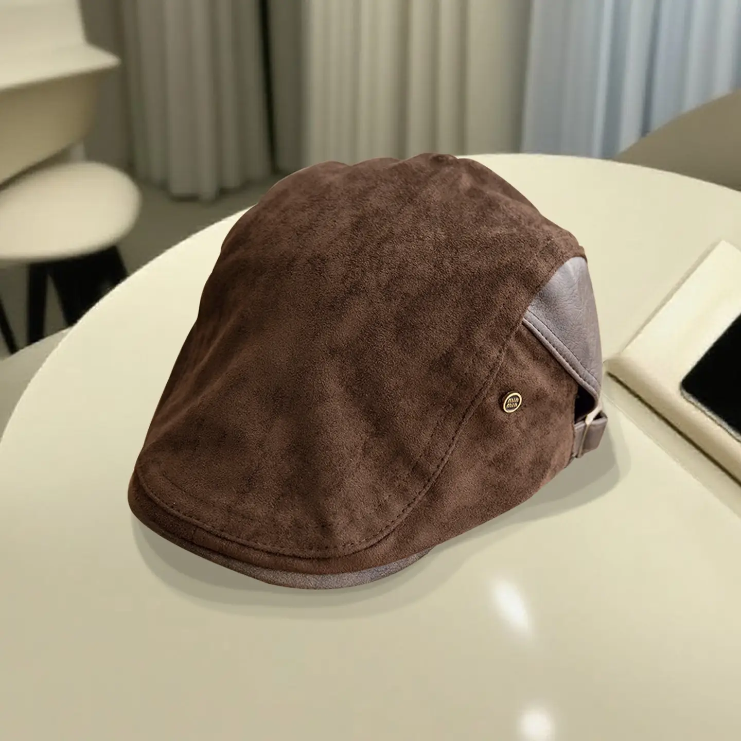 Retro Duck Tonge Beret with Forward Cut Woolen Cap - Image 4