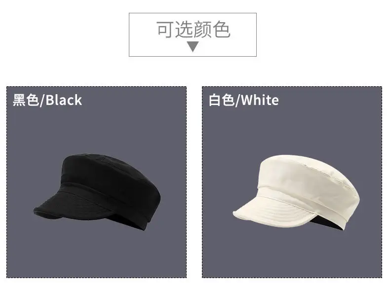 Japanese Style Black & White Baseball Cap for Women — feature 8