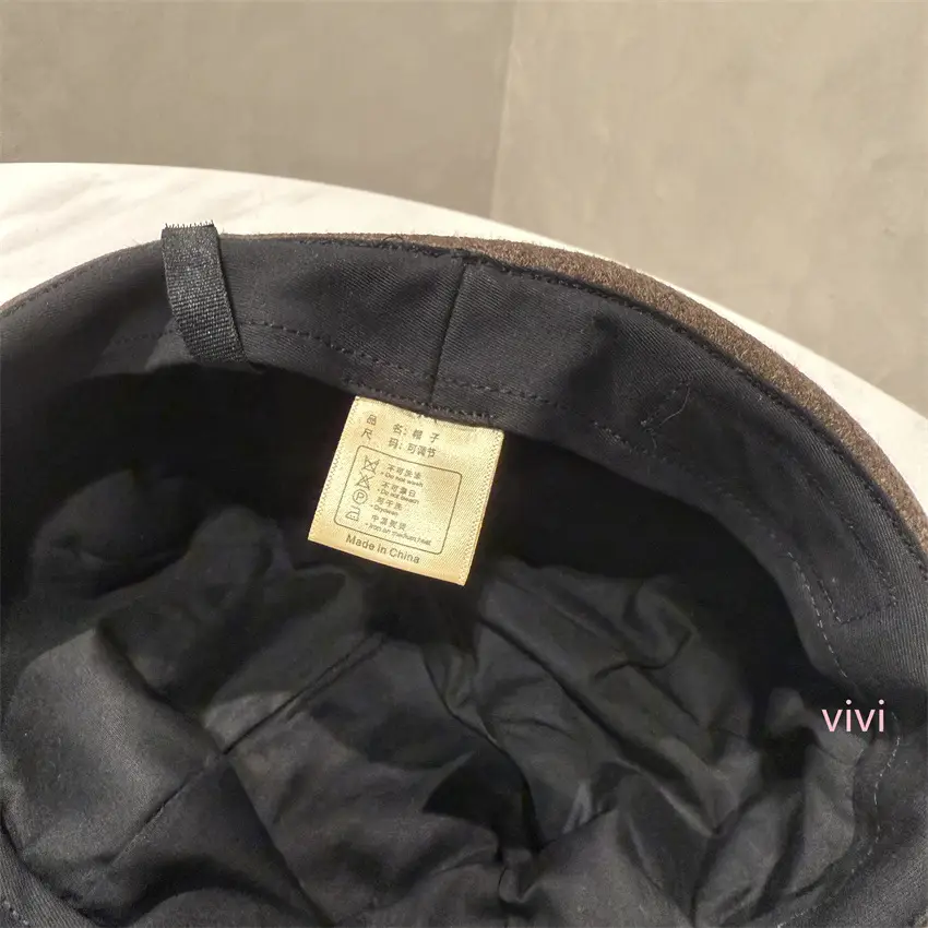 Women Wool Newsboy Cap Brown Winter Warm — feature 6