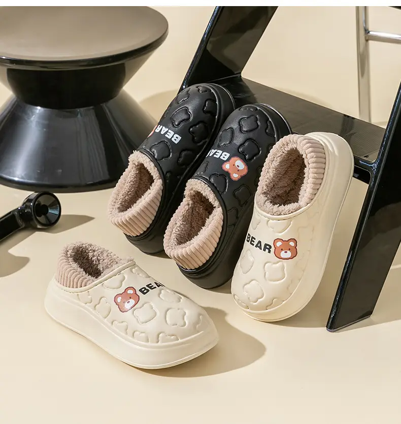 Women's Cotton Slippers for Autumn and Winter, New Indoor and Outdoor Warm Shoes with Heel, Maternity Shoes, Wholesale — feature 32