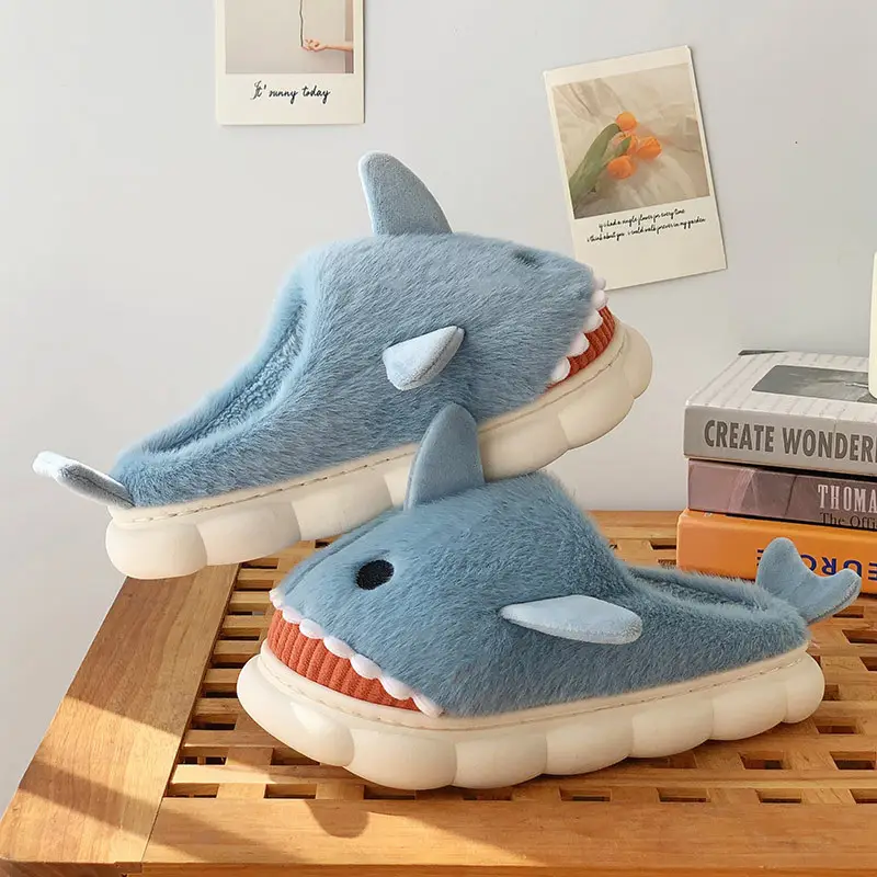 Cute Shark Slippers for Women Winter 2025