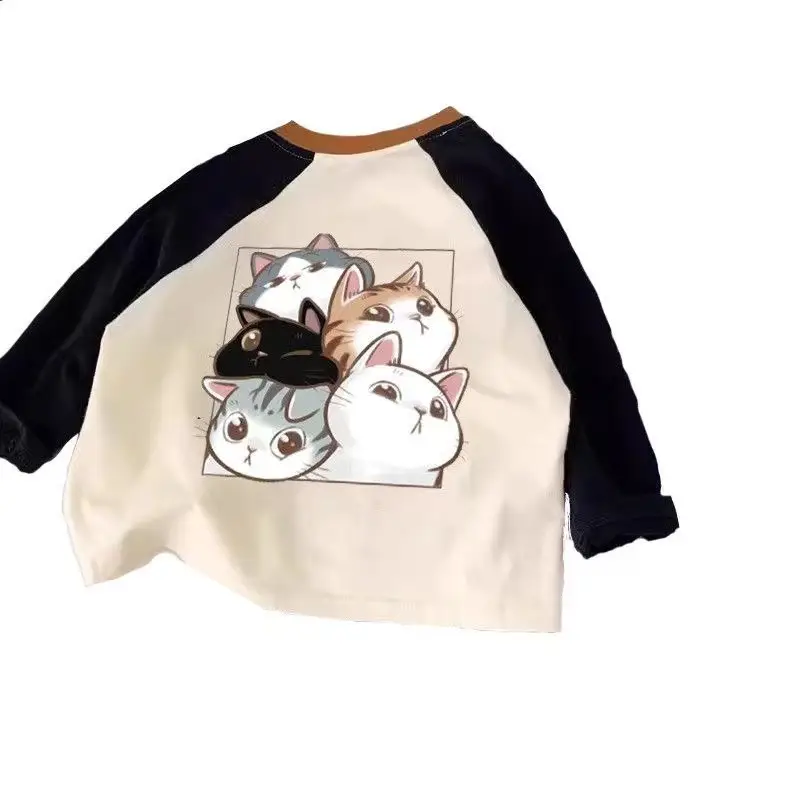 Tom and Jerry Raglan Sleeve Kids T-Shirt Medium Large - Image 6