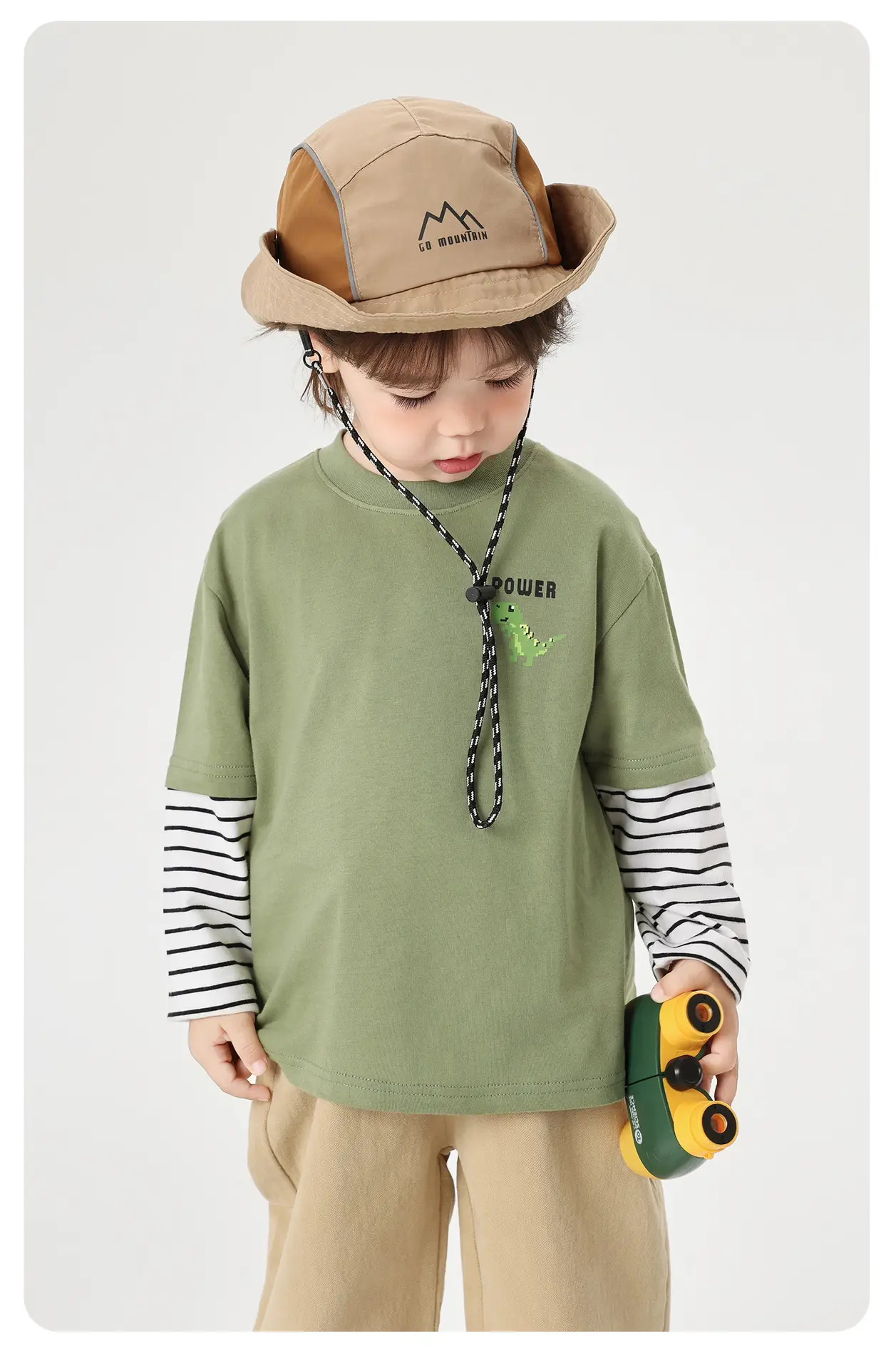 Kids' Green Elastic Two-Piece T-Shirt Spring 2026 — feature 14