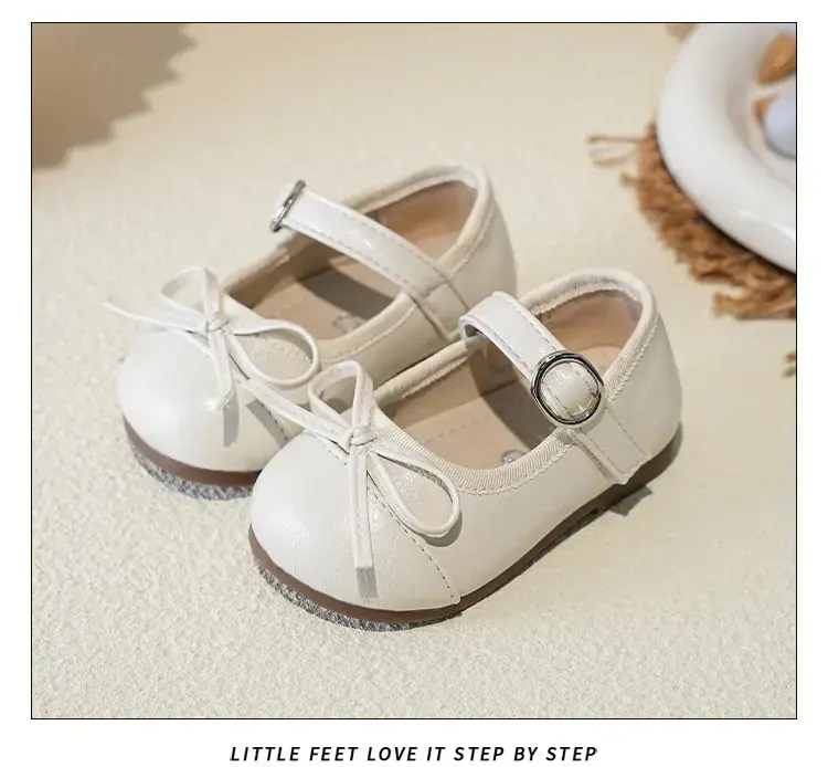 Girls Silver Bow Korean Style Shoes — feature 10