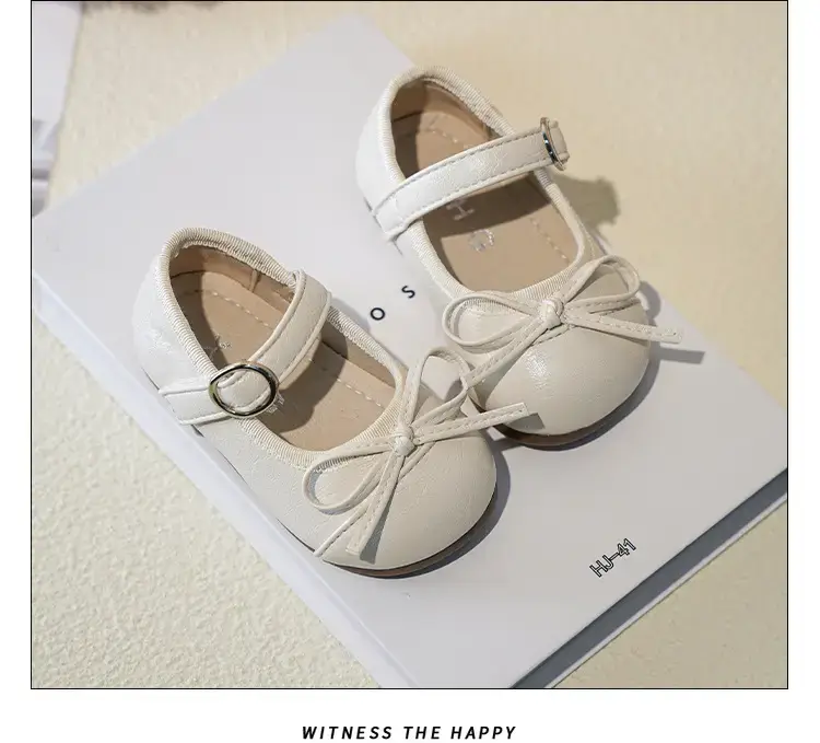 Girls Silver Bow Korean Style Shoes — feature 8