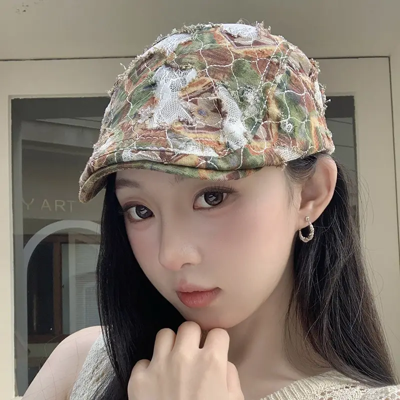 Women Leopard Print Forward Cap Large Circumference — feature 14