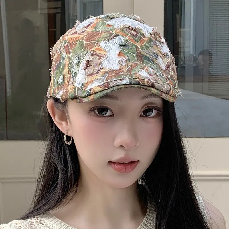 Women Leopard Print Forward Cap Large Circumference — feature 16