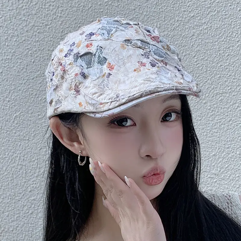 Women Leopard Print Forward Cap Large Circumference — feature 18