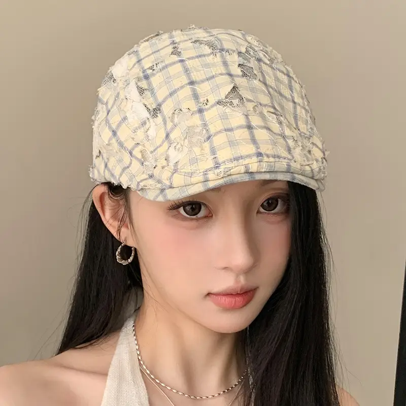 Women Leopard Print Forward Cap Large Circumference — feature 6