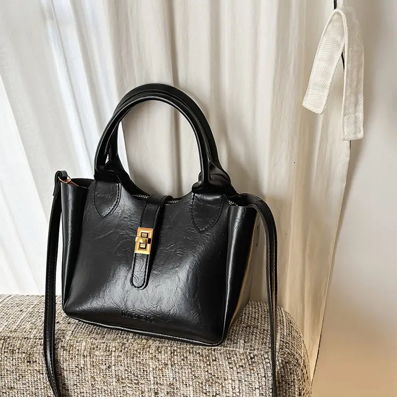 Women Pebbled Shoulder Crossbody Bag with Cute Charm - Image 4