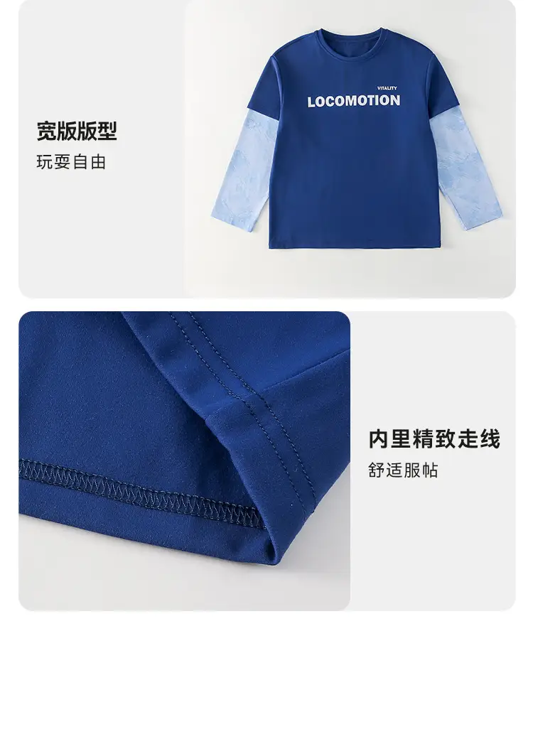 Cotton Hall Kids T-Shirts 7A Antibacterial Long Sleeve — feature 18