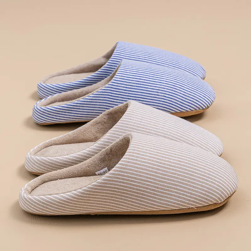 Cixi Cotton Slippers for Women in Winter, Autumn Couple Home Use Indoor Maternity Warm Non-Slip Plush Home Cotton Slippers for Men - Image 11