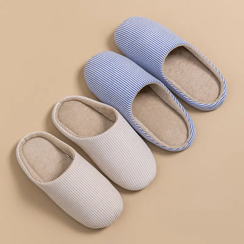 Cixi Cotton Slippers for Women in Winter, Autumn Couple Home Use Indoor Maternity Warm Non-Slip Plush Home Cotton Slippers for Men - Image 14