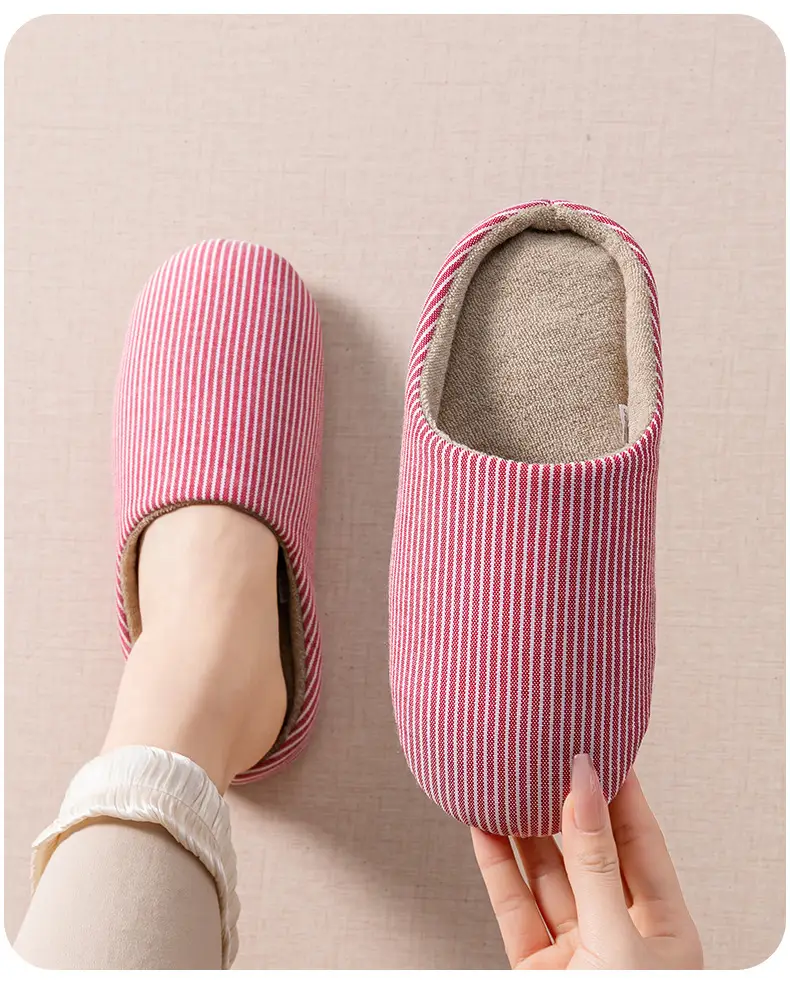 Cixi Cotton Slippers for Women in Winter, Autumn Couple Home Use Indoor Maternity Warm Non-Slip Plush Home Cotton Slippers for Men — feature 5