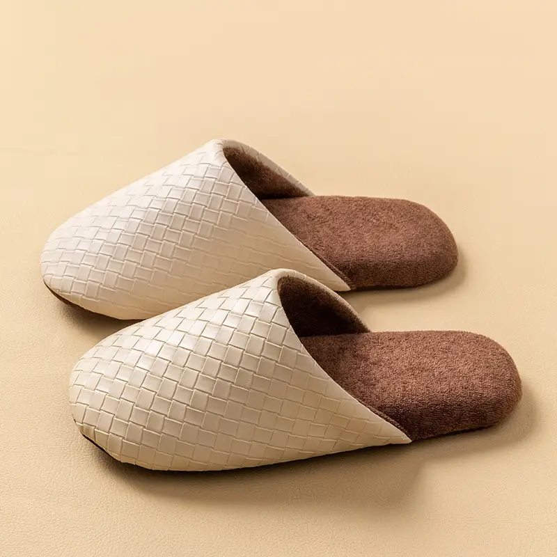 Cixi Cotton Slippers for Women in Winter, Autumn Couple Home Use Indoor Maternity Warm Non-Slip Plush Home Cotton Slippers for Men - Image 8