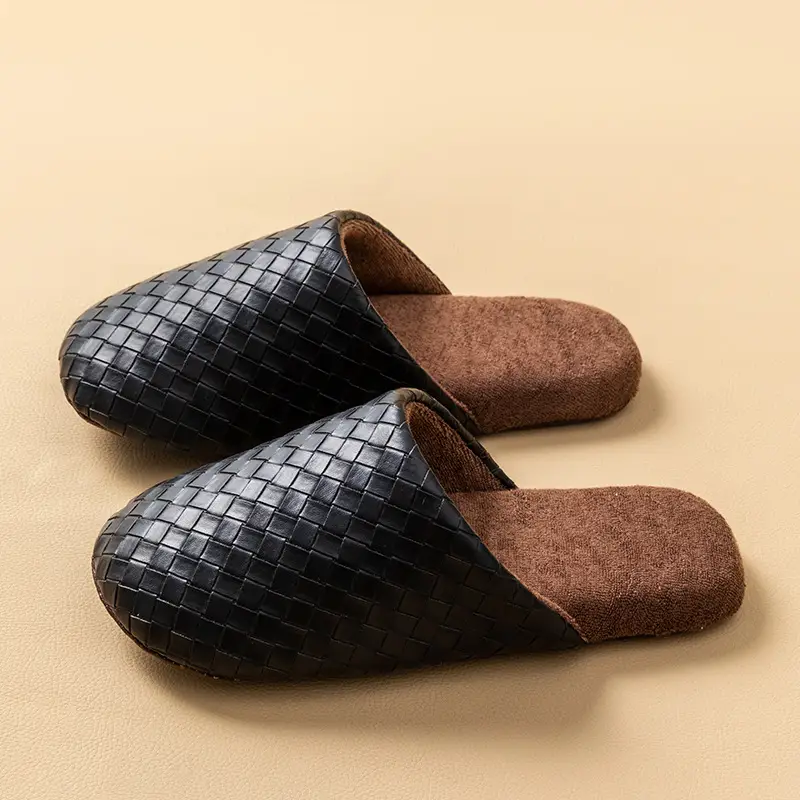 Cixi Cotton Slippers for Women in Winter, Autumn Couple Home Use Indoor Maternity Warm Non-Slip Plush Home Cotton Slippers for Men - Image 9