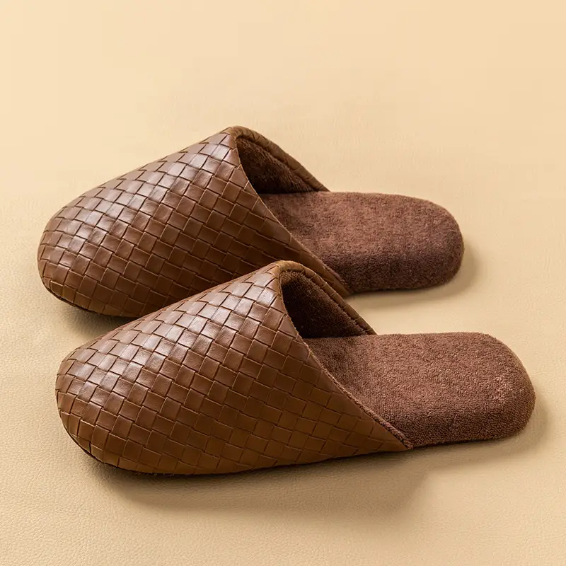 Cixi Cotton Slippers for Women in Winter, Autumn Couple Home Use Indoor Maternity Warm Non-Slip Plush Home Cotton Slippers for Men - Image 10