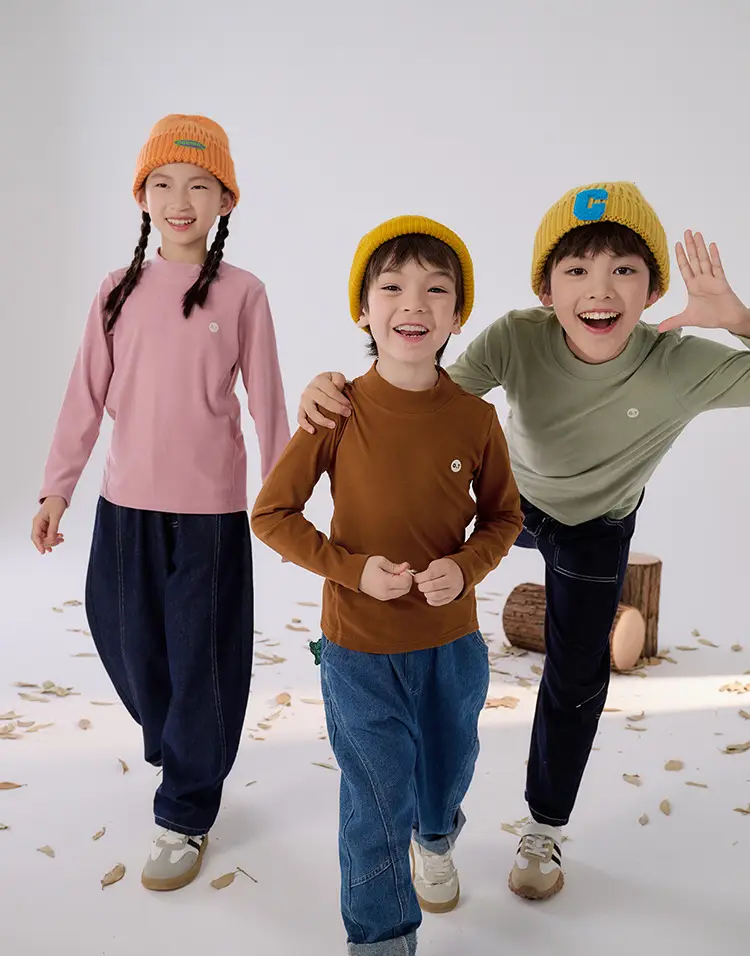 Cotton Long Sleeve T-Shirt for Boys Girls Spring Autumn Anti Static — feature 18