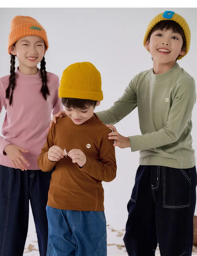 Cotton Long Sleeve T-Shirt for Boys Girls Spring Autumn Anti Static — feature 19