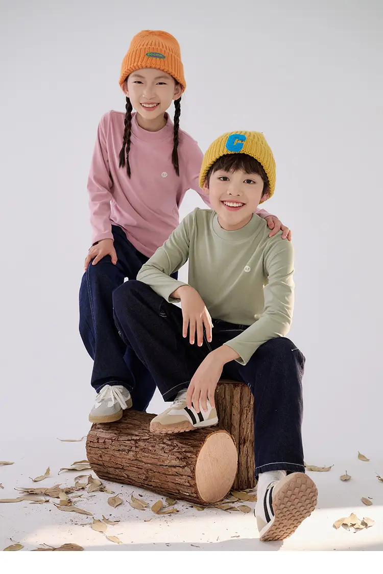 Cotton Long Sleeve T-Shirt for Boys Girls Spring Autumn Anti Static — feature 22