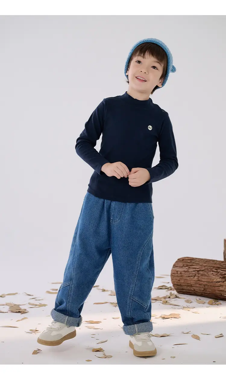 Cotton Long Sleeve T-Shirt for Boys Girls Spring Autumn Anti Static — feature 23