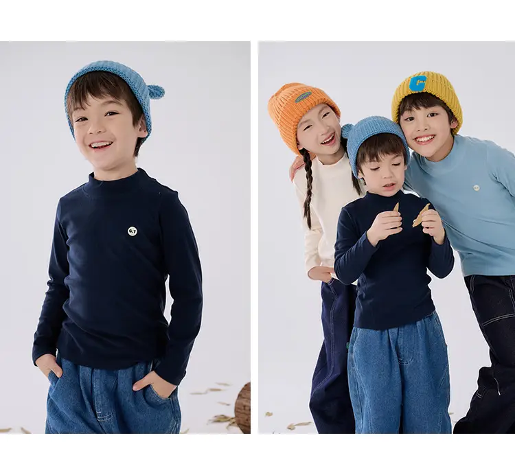 Cotton Long Sleeve T-Shirt for Boys Girls Spring Autumn Anti Static — feature 25
