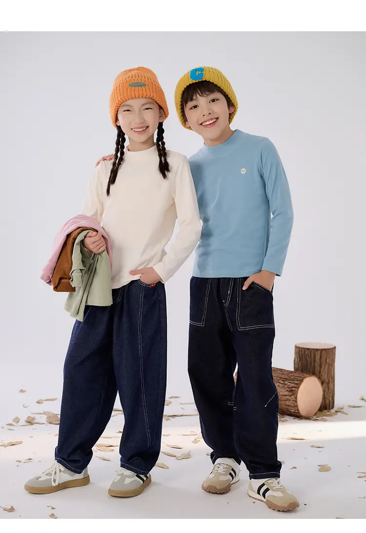 Cotton Long Sleeve T-Shirt for Boys Girls Spring Autumn Anti Static — feature 26