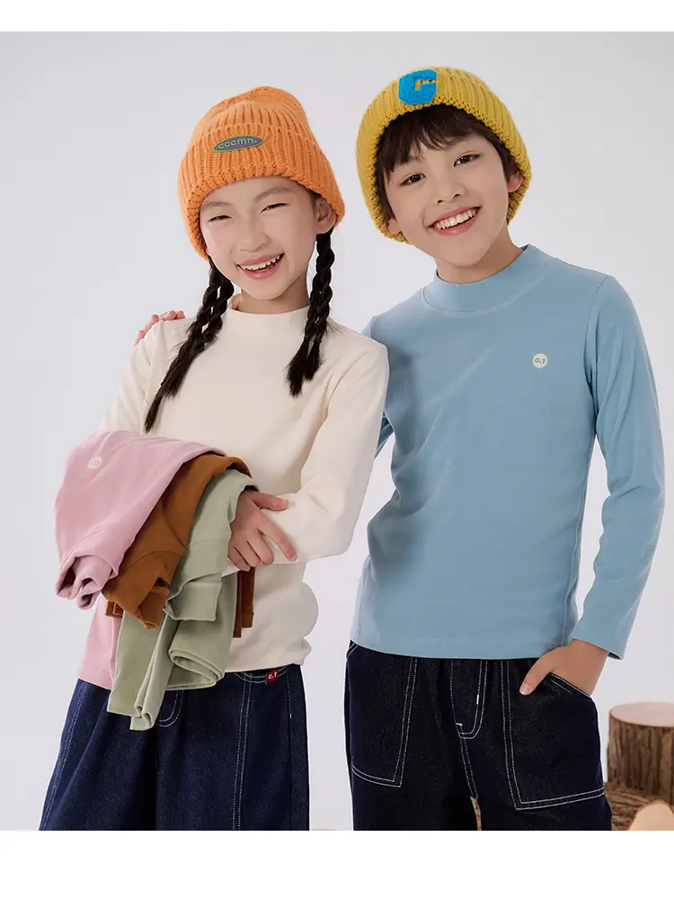 Cotton Long Sleeve T-Shirt for Boys Girls Spring Autumn Anti Static — feature 27