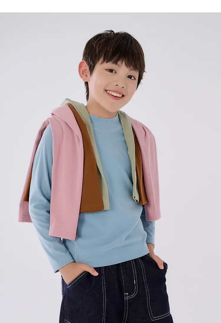 Cotton Long Sleeve T-Shirt for Boys Girls Spring Autumn Anti Static — feature 28