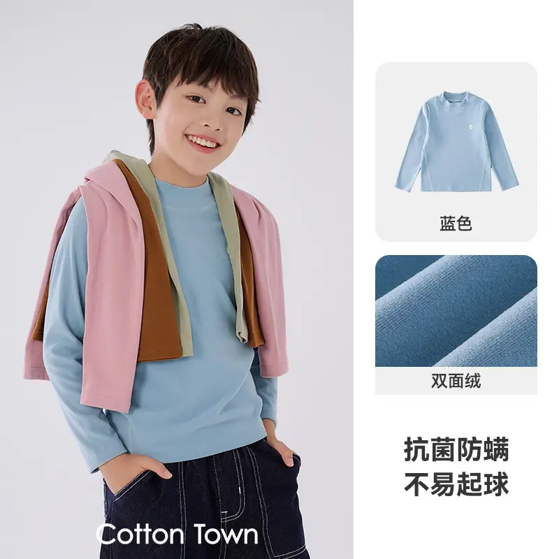 Cotton Long Sleeve T-Shirt for Boys Girls Spring Autumn Anti Static - Image 4