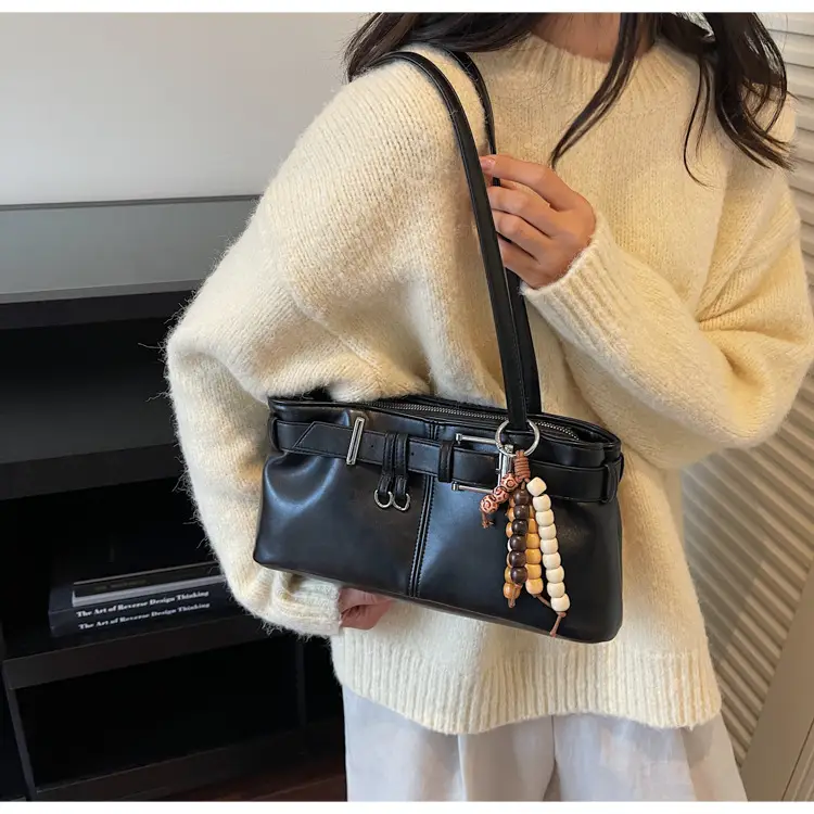 Retro Belt Buckle Handbag for Women 2025 — feature 33