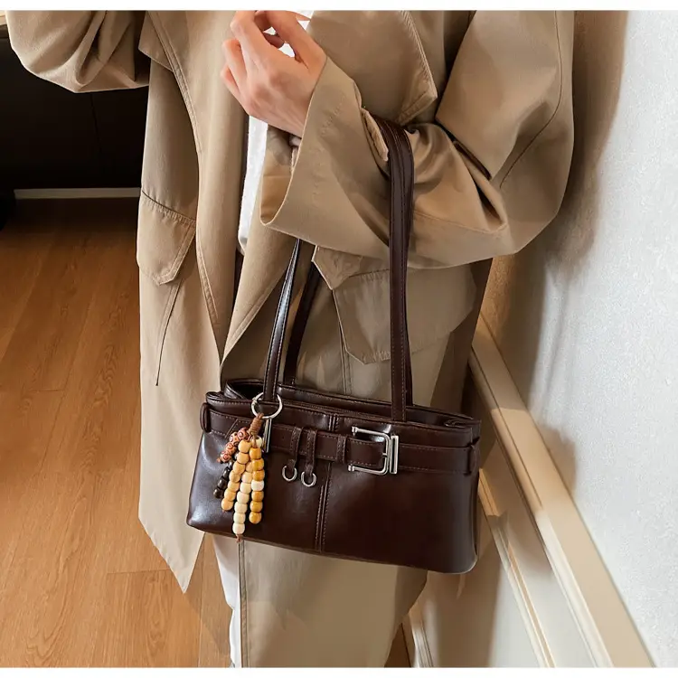 Retro Belt Buckle Handbag for Women 2025 — feature 46