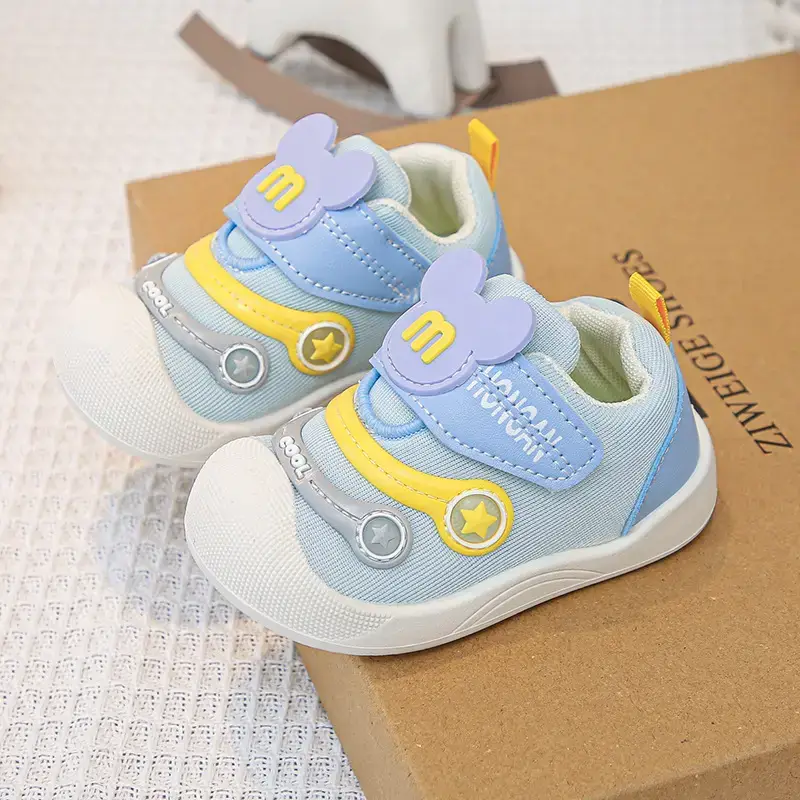 Pink Cartoon Baby Slip-On Shoes for Toddler - Image 5