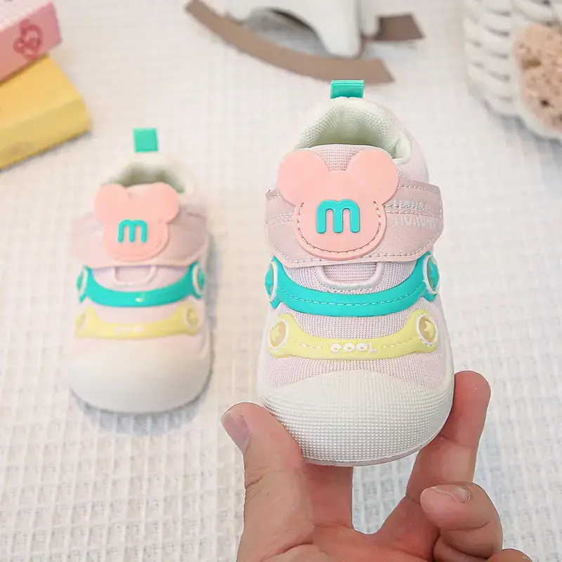 Pink Cartoon Baby Slip-On Shoes for Toddler - Image 6